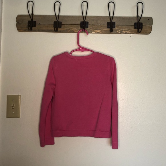 Lilly Pulitzer magenta sz Medium 6-7 cardigan - Picture 3 of 3
